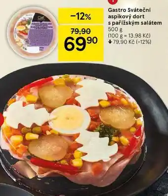 Tesco Gastro sváteční aspikový dort s pařížským salátem 500 g nabídka
