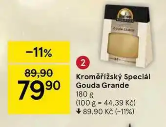 Tesco Kroměřížský speciál gouda grande 180 g nabídka