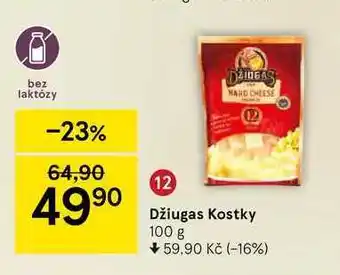 Tesco Džiugas kostky 100 g nabídka
