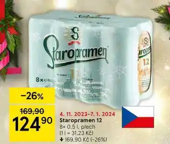 Tesco Staropramen 12 8 x 0,5 1 nabídka
