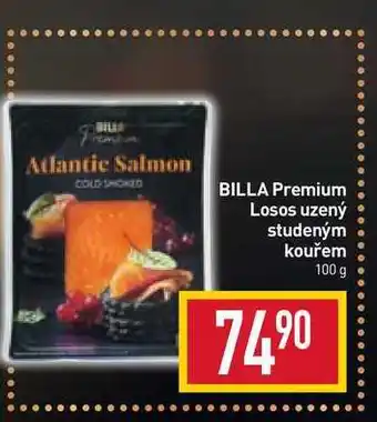 Billa Billa premium losos uzený studeným kouřem 100 g nabídka