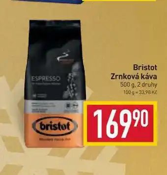 Billa Bristot zrnková káva 500 g nabídka
