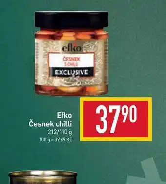 Billa Efko česnek chilli 212/110 g nabídka