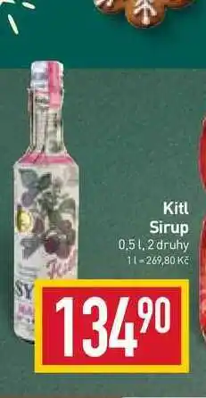 Billa Kitl sirup 0,5l nabídka