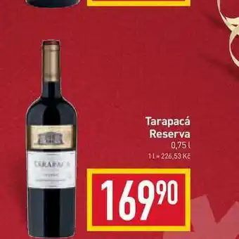 Billa Tarapacá reserva 0,75l nabídka