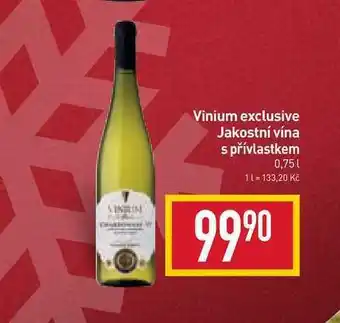 Billa Vinium exclusive jakostní vína s přívlastkem 0,75l nabídka