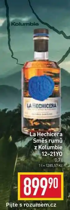 Billa La hechicera směs rumů z kolumbie 12-21yo 0,7l nabídka