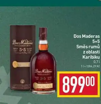Billa Dos maderas 5+5 směs rumů z oblasti karibiku 0,7l nabídka