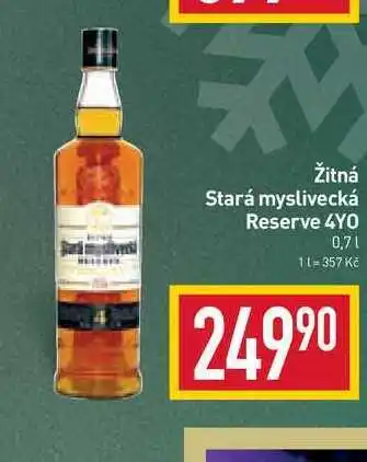 Billa Žitná stará myslivecká reserve 4yo 0,7l nabídka