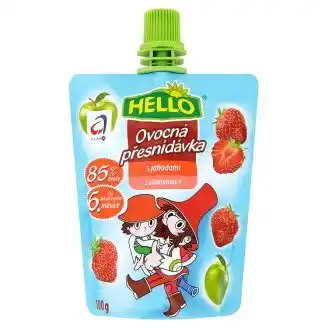 Flop Hello dětská ovocná přesnídávka s vitaminem c 100g, vybrané druhy nabídka