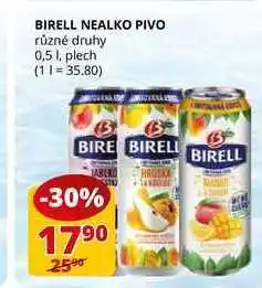 Flop Birell nealko pivo různé druhy 0,5 l, plech nabídka