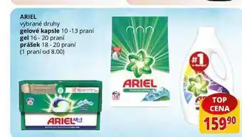 Flop Ariel vybrané druhy gelové kapsle 10-13 praní nabídka
