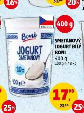 Penny Market Smetanový jogurt bílý boni, 400 g nabídka