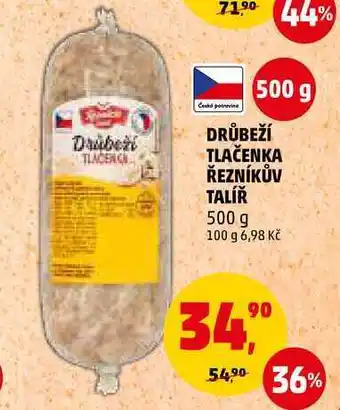 Penny Market Drůbeží tlačenka řezníkův talíř, 500 g nabídka