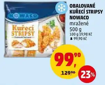 Penny Market Obalované kuřecí stripsy nowaco mražené, 500 g nabídka