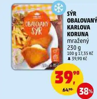 Penny Market Sýr obalovaný karlova koruna mražený, 230 g nabídka