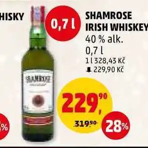 Penny Market Shamrose irish whiskey 40% alk., 0,7 l nabídka