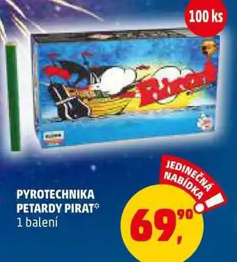 Pyrotechnika petardy pirat, 1 balení