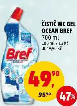 Penny Market Čistič wc gel ocean bref, 700 ml nabídka