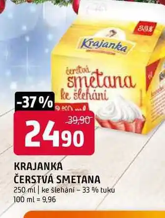 Terno Krajanka čerstvá smetana 250 ml ke šlehání nabídka