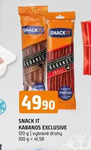 Terno Snack it kabanos exclusive 120 g nabídka