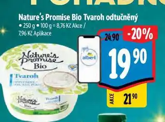 Albert Nature's promise bio tvaroh odtučněný • 250 g nabídka