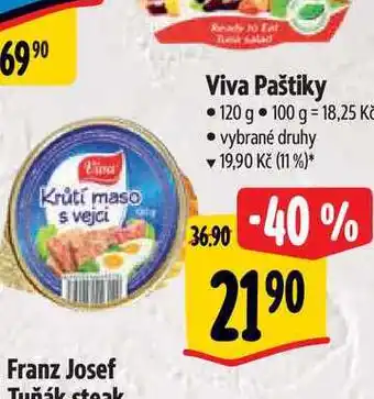 Albert Viva paštiky 120 g nabídka