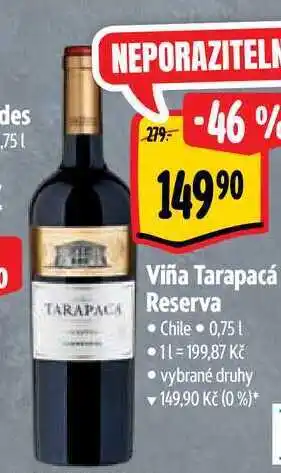 Albert Viña tarapacá reserva 0,75 l nabídka