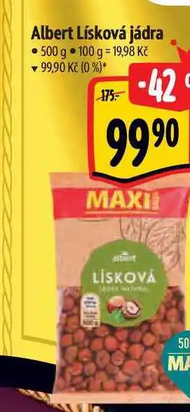 Albert Albert lísková jádra 500 g nabídka