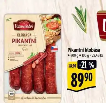 Albert Pikantní klobása 400 g nabídka