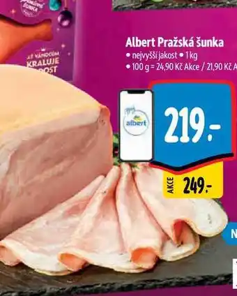 Albert Albert pražská šunka 1 kg nabídka
