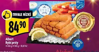 Albert Albert rybí prsty 450 g nabídka