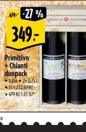 Albert Primitivo + chianti duopack • itálie - 2x 0,75 l nabídka