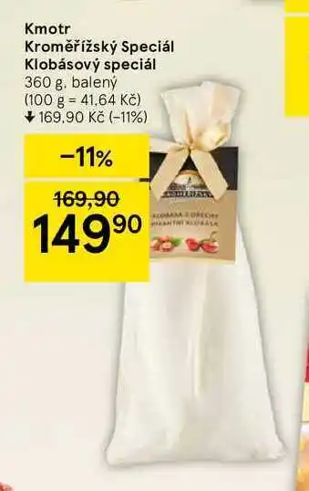 Tesco Kmotr kroměřížský speciál klobásový speciál 360 g nabídka