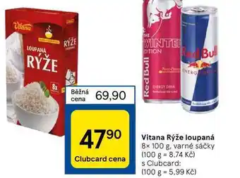 Tesco Vitana rýže loupaná 8 x 100 g nabídka