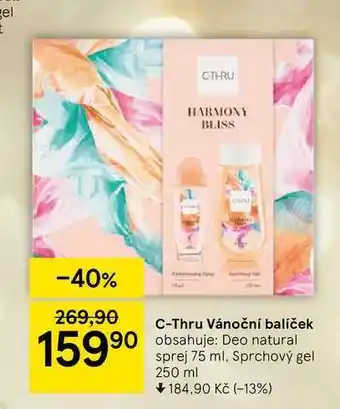 Tesco C-thru vánoční balíček nabídka