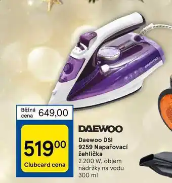 Tesco Daewoo dsi 9259 napařovací žehlička nabídka