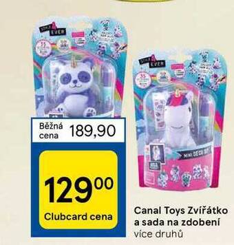 Tesco Canal toys zvířátko a sada na zdobení nabídka