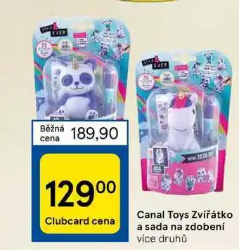 Tesco Canal toys zvířátko a sada na zdobení nabídka