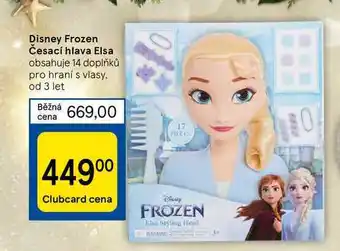 Disney frozen česací hlava elsa