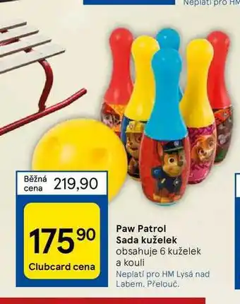Tesco Paw patrol sada kuželek nabídka