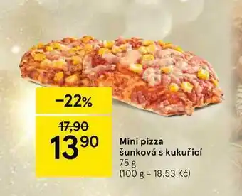 Tesco Mini pizza šunková s kukuřicí 75 g nabídka