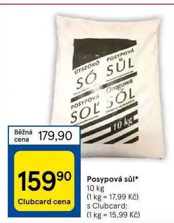 Tesco Posypová sůl* 10 kg nabídka
