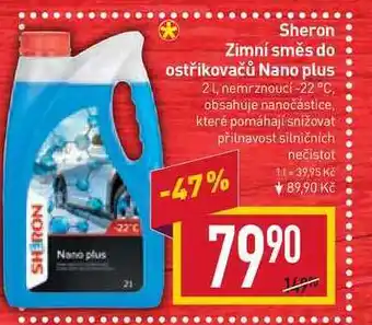 Billa Sheron zimní směs do ostřikovačů nano plus 2l, nemrznoucí-22 °c nabídka
