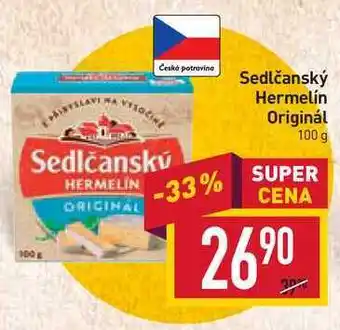 Billa Sedlčanský hermelín originál 100 g nabídka