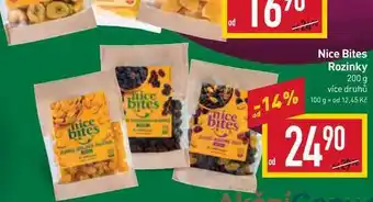Billa Nice bites rozinky 200 g nabídka