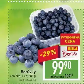 Billa Borůvky vanička, 1 ks, 300 g nabídka