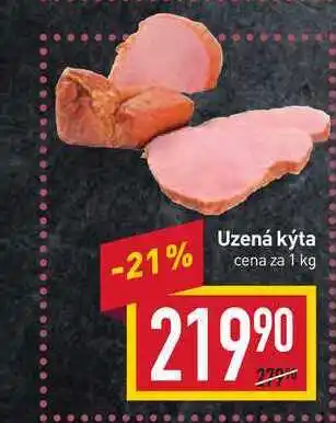 Billa Uzená kýta cena za 1 kg nabídka