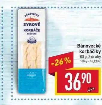 Billa Bánovecké korbáčiky 80 g nabídka