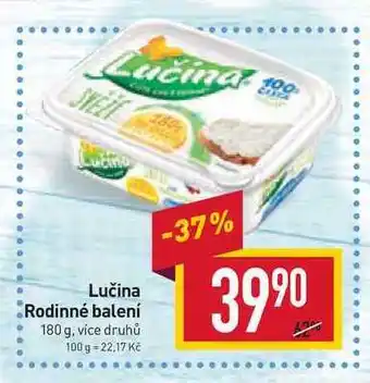 Billa Lučina rodinné balení 180 g nabídka